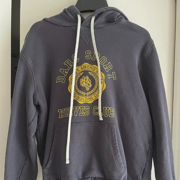 Darc Sport Wolves Club Hoodie Blue Size Medium (399 of 400) - Picture 1 of 4